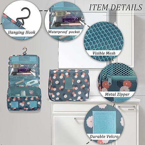 Foldable Travel Toiletry Bag