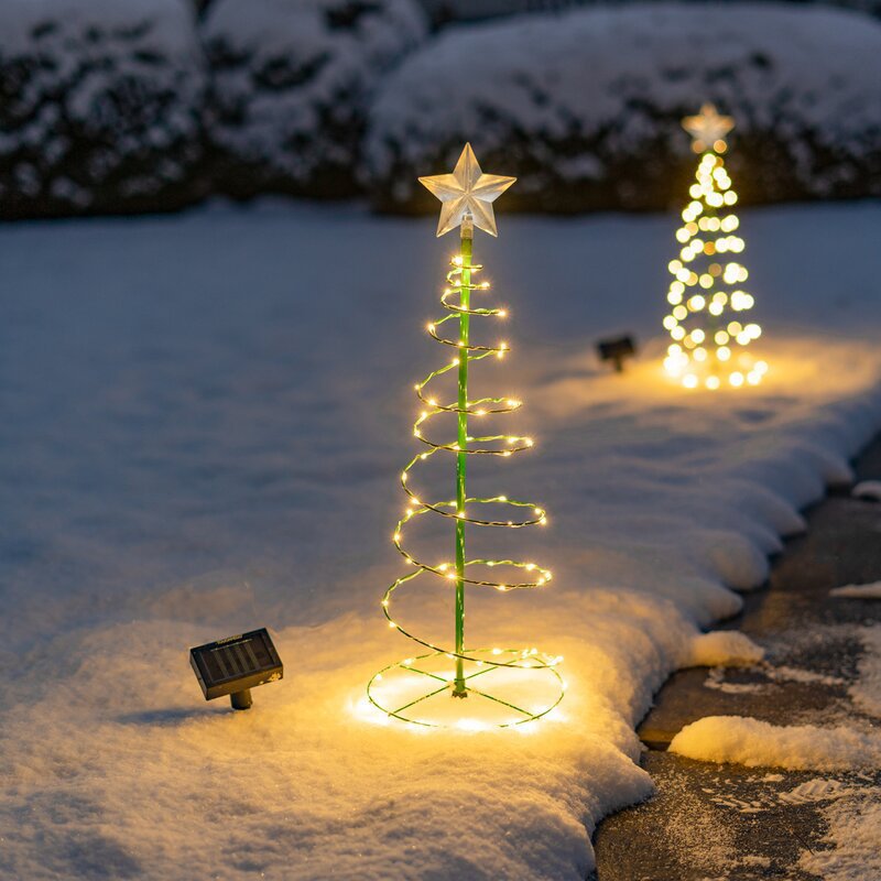 Solar Spiral Christmas Tree