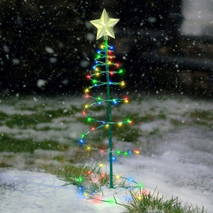 Solar Spiral Christmas Tree